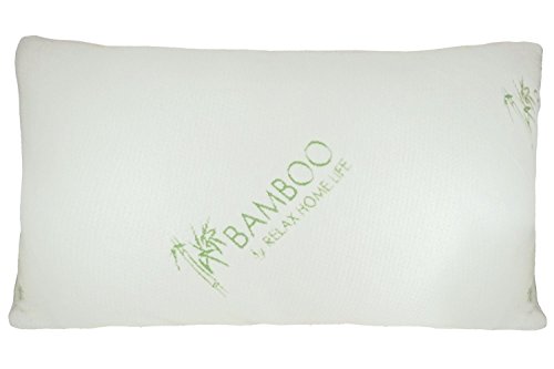 Bamboo By Relax Home Life - Bamboo Pillow With Shredded Down Alternative and Stay Cool Cover (King)