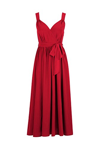

eShakti Women's Faux wrap maxi dress