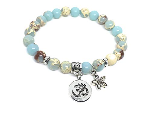 Algopix Similar Product 11 - Om My Yogi Om Charm Bracelet Natural