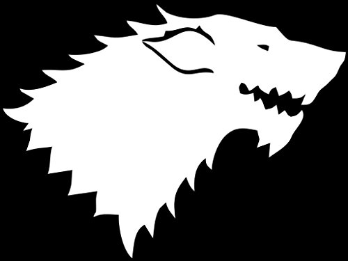 House of Stark-Game of Thrones Decal Vinyl Sticker|Cars Trucks Walls Laptop|WHITE|5.5 In|KCD453