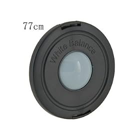 77mm White Balance DC/DV Camera Lens Cap (Black) + Worldwide free shiping