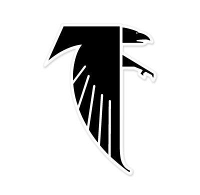 Atlanta Falcons NFL car bumper sticker decal (4