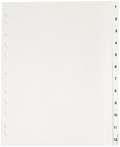 Algopix Similar Product 9 - Rexel Number Index Polypropylene