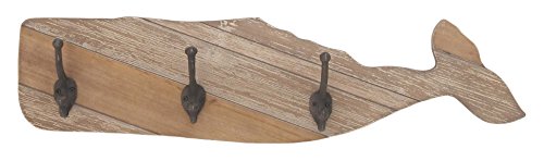 Algopix Similar Product 15 - Benzara Appealing Wood Fish Wall Hook