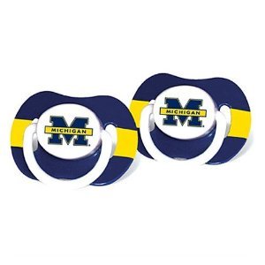 NCAA University Michigan 2 Pack Pacifiers