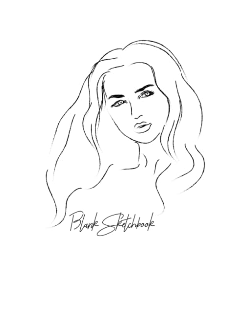 Sketch Book: Woman, Girl Ms Portrait Makeup, Lady Beauty with 100 Pages of 8.5"x11" Blank Paper for Drawing, Doodling or Learning to Draw, Sketch ... for all your drawing and art work Suitable by Nashwan Al-Ahdal
