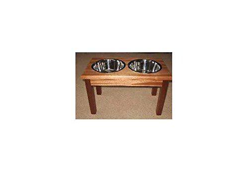 

Traditional Style Solid Mahogany Wood Pet Diner (Large)