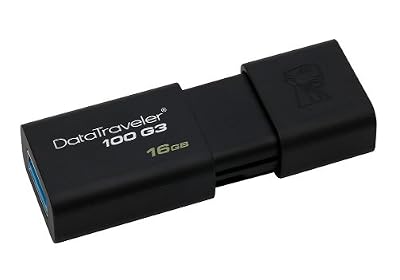 Kingston Technology DataTraveler 100 G3 clé USB 3.0 16 Go Noir