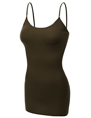 

Doublju Womens Spagetti Line Simple Sleeveless Top