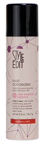 NEW! Style Edit Root Concealer Spray 2 oz. AUBURN/RED (Conceal your gray between color services)