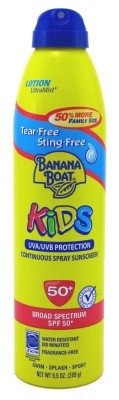 Banana Boat Continuous Spf#50 + Spray Kids 9.5oz Family Size