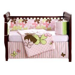 Mod Butterfly 4-Piece Baby Bedding Set
