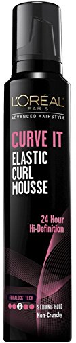 L'Oreal Advanced Hairstyle Curve It Elastic Curl Mousse, Strong Hold 8.30 oz