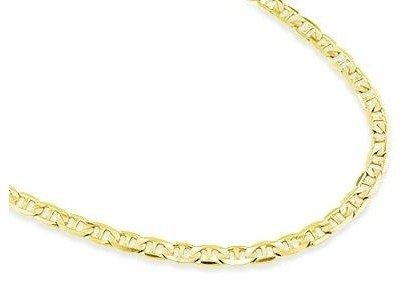 10k Yellow Gold Necklace Mariner Chain Mens Womens Solid 1.2mm