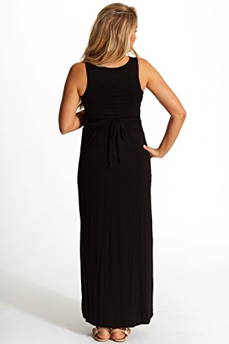 

PinkBlush Maternity Black Maternity/Nursing Maxi Dress
