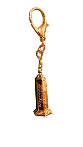2016 Year of Monkey Feng Shui Golden Mantra Pagoda Keychain for Cure Five Yellow Stars.