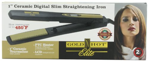 

Gold 'N Hot Elite Ceramic Digital Slim Straightening Iron, 1 Inch
