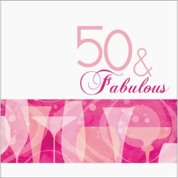 

Fabulous 50th Birthday 3-Ply Lunch Napkins