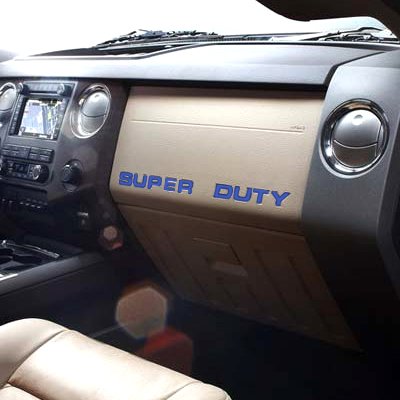 

Ford Super Duty Dashboard Lettering Kit - Blue Opaque