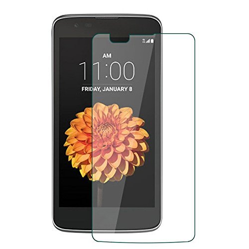 LG Tribute 5, LG Treasure, LG Escape 3, LG Phoenix 2, LG K7 [Full Screen Coverage] Tempered Glass Screen Protector, Anti-Scratch Bubble Free Temper Glass for LG K7, Clear Temper Glass