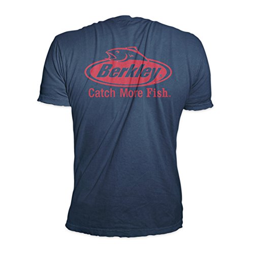 Official Berkley Mens Cotton Double Basic Logo Graphic Printed Short Sleeve T-shirt