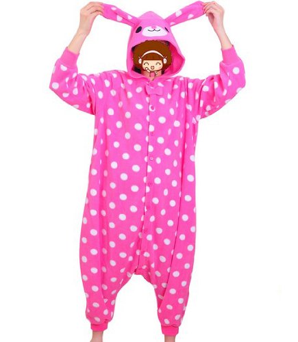 Best Price Fleece Rabbit Funny Jumpsuit Costume (Kigurumi), Halloween ...
