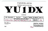 YU1DX QSL Card Beograd Yugoslavia 1986