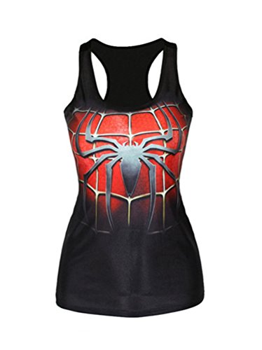 Cherry Woman Lace Patchwork Shoulders Skull Prints Front Shirt