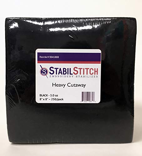 Algopix Similar Product 13 - Black Heavy 30 oz Cutaway 8 x 8