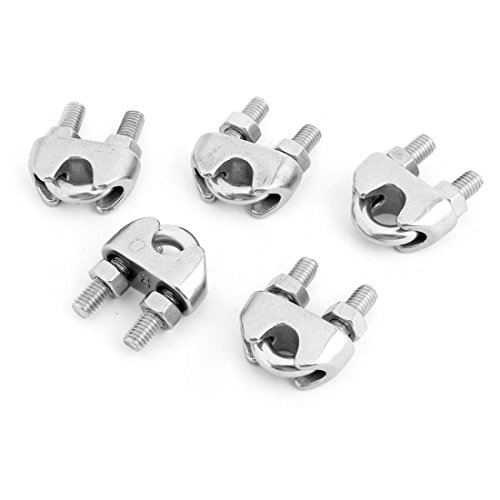 Algopix Similar Product 2 - Uxcell Stainless Steel Cable Clip