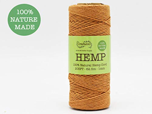 Algopix Similar Product 8 - Crafasso Hemp Twine Cord Spool 205ft