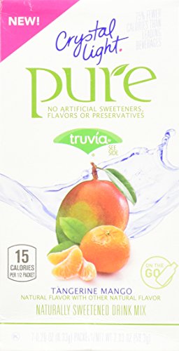 Crystal Light PURE Tangerine Mango - 2 boxes with 7 packets each (14 total packets)