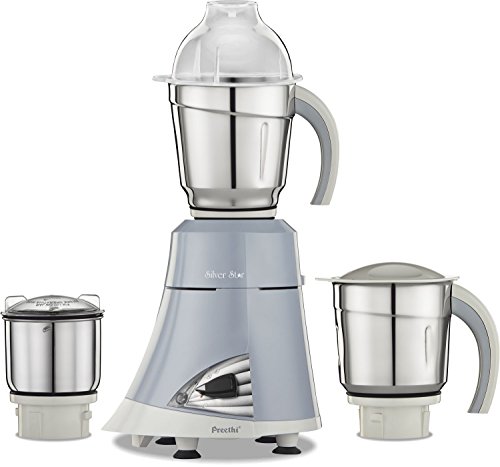 Preethi Silver Star MG-215 750-Watt Mixer Grinder (Light Grey)