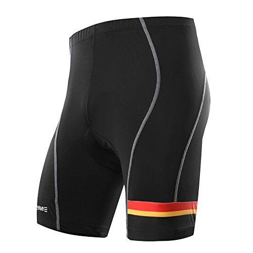 MEN'S CYCLING SHORT with 3D Pad - 8 Panel Anatomic, Color Block - Asymmetric Design
