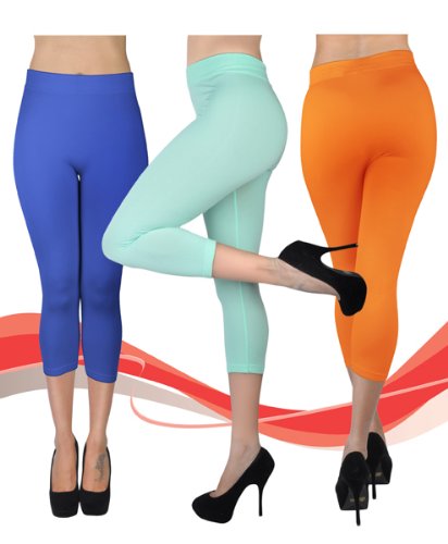 Women's Soho Solid Color Capri Leggings