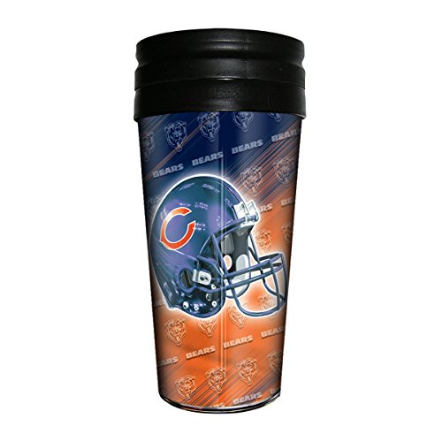 

ICUP Chicago Bears Plastic Travel Mug, 16-Ounce, Navy Blue