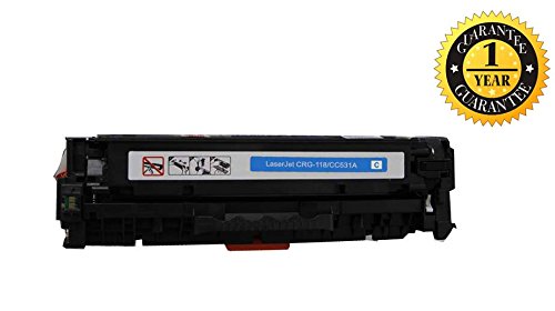 INK E-SALE CC531A 304A toner cartridge Compatible for HP Color Laserjet CP2025 CM2320 Series, 1 Pack Cyan