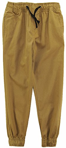 Smith's American Big Boys' Solid Twill Adjustable Jogger Pants