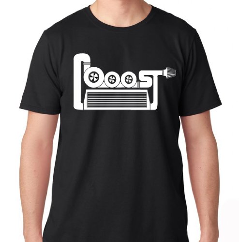 FTD Apparel Men's Boost Engine Car Racing JDM T Shirt