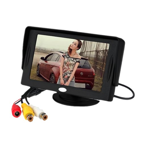 

4.3" TFT LCD Car Monitor Reverse rearview Color camera DVD VCR CCTV