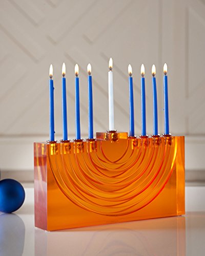 Algopix Similar Product 19 - Jonathan Adler Lucite Menorah, Orange