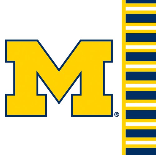 University Of Michigan Wolverines Paper Cocktail Napkins