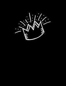 BLACK Sketchbook ....: / Paperback for Drawing, Sketching or Doodling - Best Gifts for Age 4-5-6-7-8-9-10-11-12Year Old Boys and Girls - Great Art ... - 8.5x11 inch. (crown of kings drawing ....) by Zak White