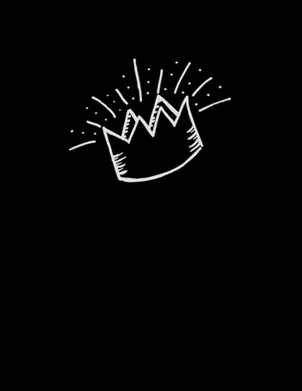 BLACK Sketchbook ....: / Paperback for Drawing, Sketching or Doodling - Best Gifts for Age 4-5-6-7-8-9-10-11-12Year Old Boys and Girls - Great Art ... - 8.5x11 inch. (crown of kings drawing ....) by Zak White