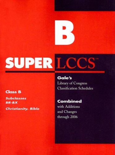 Superlccs 2006 Schedule Br-bx: Christianity Bible by Gale Cengage Learning