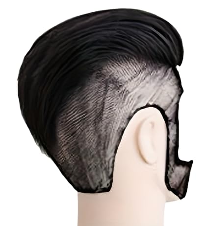 Übungskopf mit Echthaar, Kosmetikschüler-Übungskopf für Haarstyling & Friseur-Übungskopf (männlich) zum Üben von Haarschnitt und Barttrimmen_voghion.com