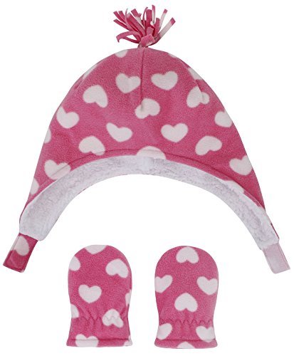 Algopix Similar Product 14 - Girls Sherpa Lined White Heart Print