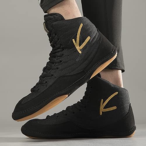 Men's Women's Boxing Wrestling Shoes Youth Combat Boxers Trainer Breathable Fighting Competition Shoes For Athletic Fitness_vogvips.com