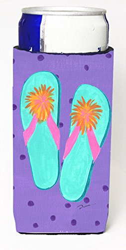 

Flip Flops Purple Michelob Ultra Koozies for slim cans LD6152MUK