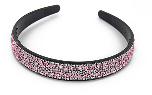 Yeshan Lovely Rhinestone and Crystal Beaded Handcraft Plastic Headband